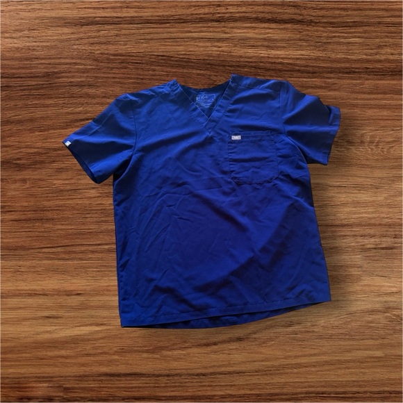 Figs Other - Figs Technical Collection Blue  Scrub Nurse Top Women’s Navy Blue Size XL pocket